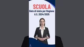 Scuola Date di inizio per Regione 2024 2025 perte neiperte lavoro scuola famiglie alunni [upl. by Assiram920]