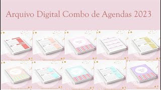 Combo Agendas Arquivo Digital 2 dias por paginas shorts [upl. by Amahs]