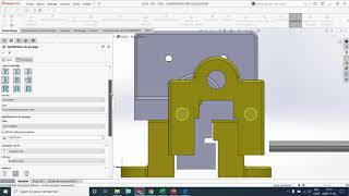 CAO 3  Fonction dassemblage  Assistance pour le perçage  Solidworks [upl. by Mailliw]