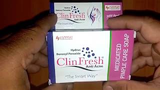 Clin Fresh Anti Acne Soap review बेदाग गोरी स्किन पाने लिए अपनाएं ये असरदार साबुन [upl. by Satterlee]