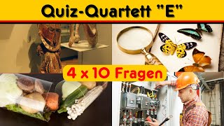 Ultimatives AllgemeinwissenQuiz Teil E  40 TopFragen und Antworten [upl. by Libbie]