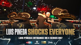 Luis Pineda SHOCKS everyone with entrance on X Series 007 [upl. by Yanehs641]