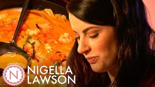 Nigella Lawsons Thai Yellow Pumpkin and Seafood Curry  Nigella Bites [upl. by Zohara]