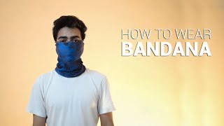 How to Wear a Bandana  5 Ways  Mask Alternative [upl. by Lobell579]