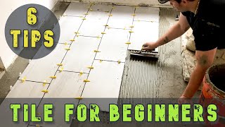 6 TIPS For Laying Floor Tile With No Experience [upl. by O'Meara]