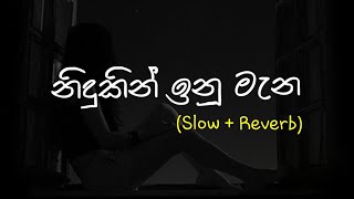 Nidukin Inu Mana නිදුකින් ඉනු මැන  Slow  Reverb supunzstudio [upl. by Ahsinev]