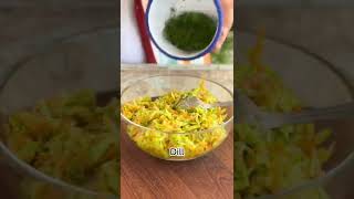 🥕 Zucchini and Carrot with Yoghurt Mezze Recipe  Turkish Mezze Series 6 shorts [upl. by Ardnikal172]