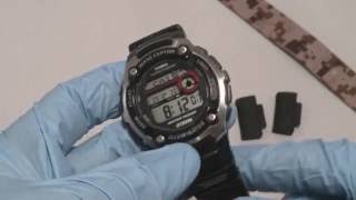 How To Change Strap on Casio WaveCeptor WV200A with JaysAndKays Adapters for NATO Zulu jaysandkays [upl. by Elawalo]