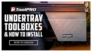 ToolPRO Undertray Tool Boxes  How to Fit  Supercheap Auto [upl. by Ignatia]