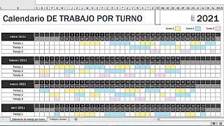 HORARIO TRABAJADORES 2023 EN EXCEL ¿COMO SE HACE [upl. by Yancy]