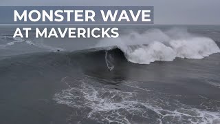 MONSTER WAVE AT MAVERICKS LUCA PADUA 12282023  Mavericks Awards [upl. by Furmark432]