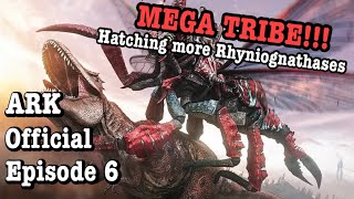 ARK ASCENDED BALLLBAGS MEGA TRIBE EP 6  Hatching More Rhyniognathases [upl. by Hands]