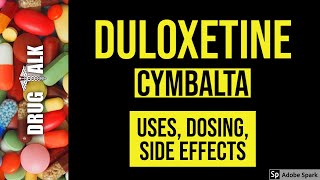 Duloxetine Cymbalta  Uses Dosing Side Effects [upl. by Saile]