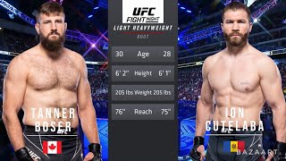 TANNER BOSER VS ION CUTELABA FULL FIGHT UFC ON ESPN 44 [upl. by Allehc]