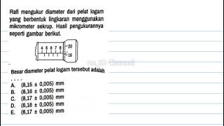 Rafi mengukur diameter dari pelat logam yang berbentuk lingkaran menggunakan mikrometer sekrup [upl. by Tavie]