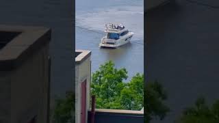 Boating over the Harlem River in NYC 🛥 Shorts Boat Harlemriver EIGHTYSGUY [upl. by Kerin]