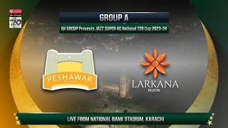 Live  Peshawar vs Larkana  Match 28  National T20 202324  PCB [upl. by Oleic]