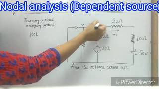 KcLNodal analysis dependent source simply solve [upl. by Strander706]