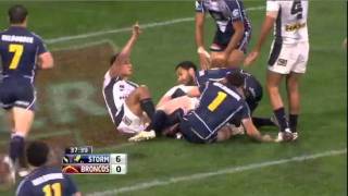 NRL 2011 Round 20 Highlights Storm V Broncos [upl. by Ojytteb645]