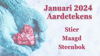 ❄️ Aardetekens • reflecteren en dan dé doorbraak • Stier Maagd Steenbok • Tarot Reading Januari [upl. by Arahahs]