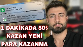 1 DAKİKADA 50₺ ve dolar KAZANDIRAN YENİ İŞ 💰 ÖDEME KANITLI  İnternetten Para Kazanma kaçırma [upl. by Ainessej802]