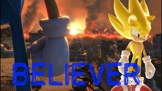 Sonic The Hedgehog Believer AMV lyrics [upl. by Yekcir]