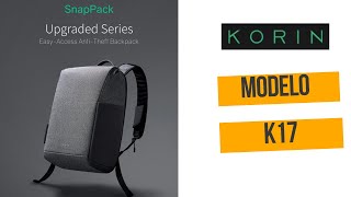 MOCHILA PREMIUM KORIN SNAP PACK MODELO K17 [upl. by Carvey]