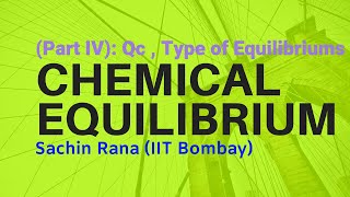 Chemical Equilibrium Part IV Reaction Quotient Type of Equilibriums [upl. by Che292]