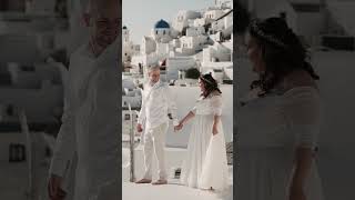 A Dream Wedding Elopement in Santorini Greece [upl. by Namyh285]