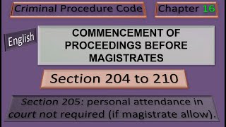 CH 16 Commencement of Proceedings Before Magistrate [upl. by Penni416]