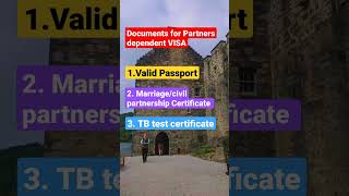 Documents for UK Partner dependent visa List of docs for dependent VISA uk visa partner shorts [upl. by Rma]