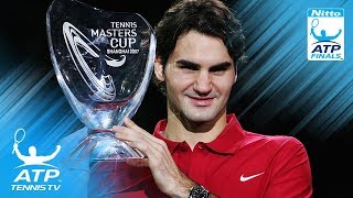 Federer v Ferrer ATP Finals 2007 Final Highlights [upl. by Nuahsel]