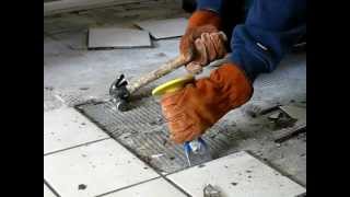 HOW TO REMOVE TILE THE EASY WAY  Be Your Own Handyman  Home [upl. by Bruner475]