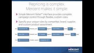 Mercent Retail Marketplace Price Optimizer [upl. by Manson50]