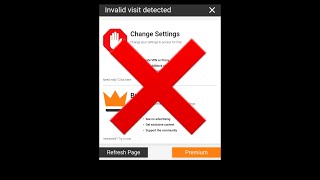 How to Remove invalid visit detected in linkvertise  Tutorial [upl. by Leigha]