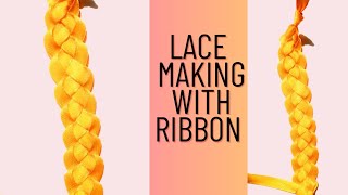 lace making with ribbon how to make lace with ribbongotta  diy lace [upl. by Ninnahc]