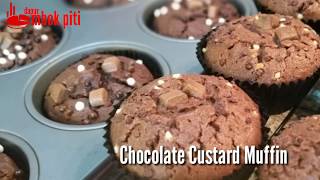 Resep Chocolate Custard Muffin Dan Lepard Tintin Rayner [upl. by Macknair]