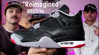 quotReimaginedquot Jordan 4 Bred  REVIEW [upl. by Mcneil]