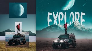 The Making of PhotoManipulation Explore  Photoshop Compositing Tutorial [upl. by Arriaes]