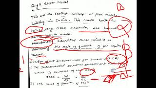 Mahalanobis Model part 1 for M A final year [upl. by Lerak906]