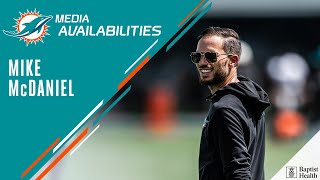 Mike McDaniel meets with the media  Miami Dolphins [upl. by Lankton]