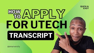 How to Apply for UTech Transcript Online [upl. by O'Shee684]