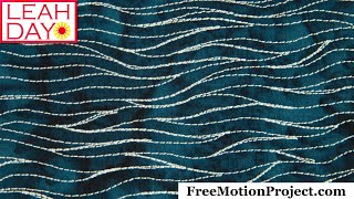 Chill Out Free Hand Quilting Calm Sea  Perfect for Quilted Landscapes [upl. by Halland133]