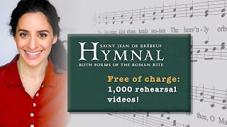 St Jean de Brebeuf Hymnal Free Rehearsal Videos [upl. by Yeloc]