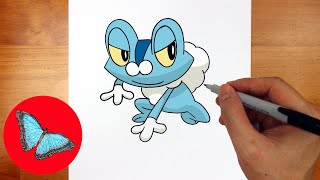 How To Draw Pokemon  Froakie Easy Step by Step [upl. by Tait771]