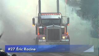 Show de boucane de camions  Big Rig Tire Burnout [upl. by Ganny108]