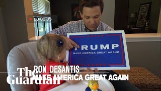 Ron DeSantis has released an ad indoctrinating his children into Trumpism [upl. by Berstine671]