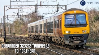 DEBRANDED 323212 transfers to Northern Trains 040123 [upl. by Ecined]