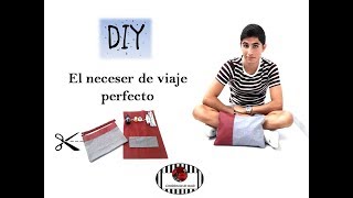 DIY  Cómo hacer un neceser con bolsillos y separadores [upl. by Meave]