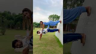 Try new challenge😍 gymnast acrobatics action stunt pushups challlenge viralshort [upl. by Anippesuig]